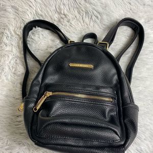 Steve Madden Black Mjni Backpack/Purse